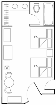 Typical CBR Room Layout